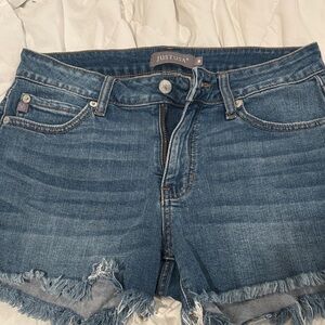 Just USA Distressed Blue Denim Shorts